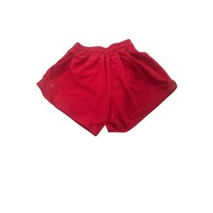 Lululemon Hotty Hot 2.5 inch Red Shorts